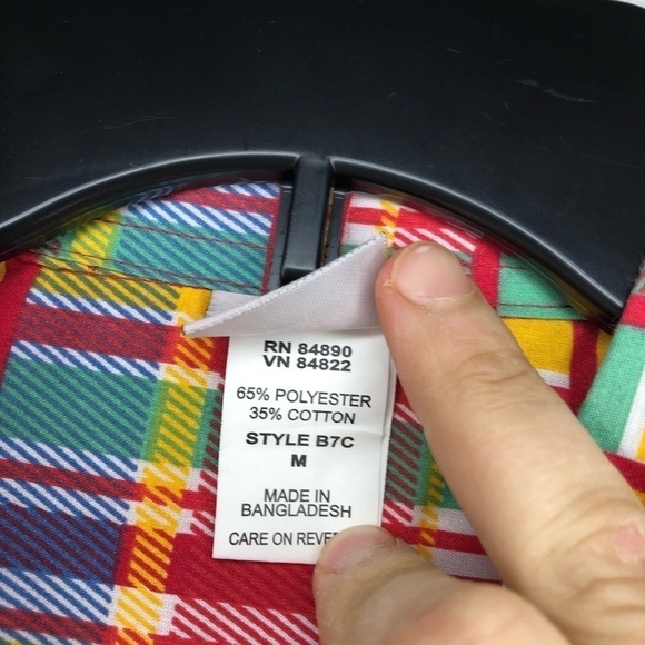 Adrian Delafield Vintage Plaid Top Sz Med - Picture 4 of 6